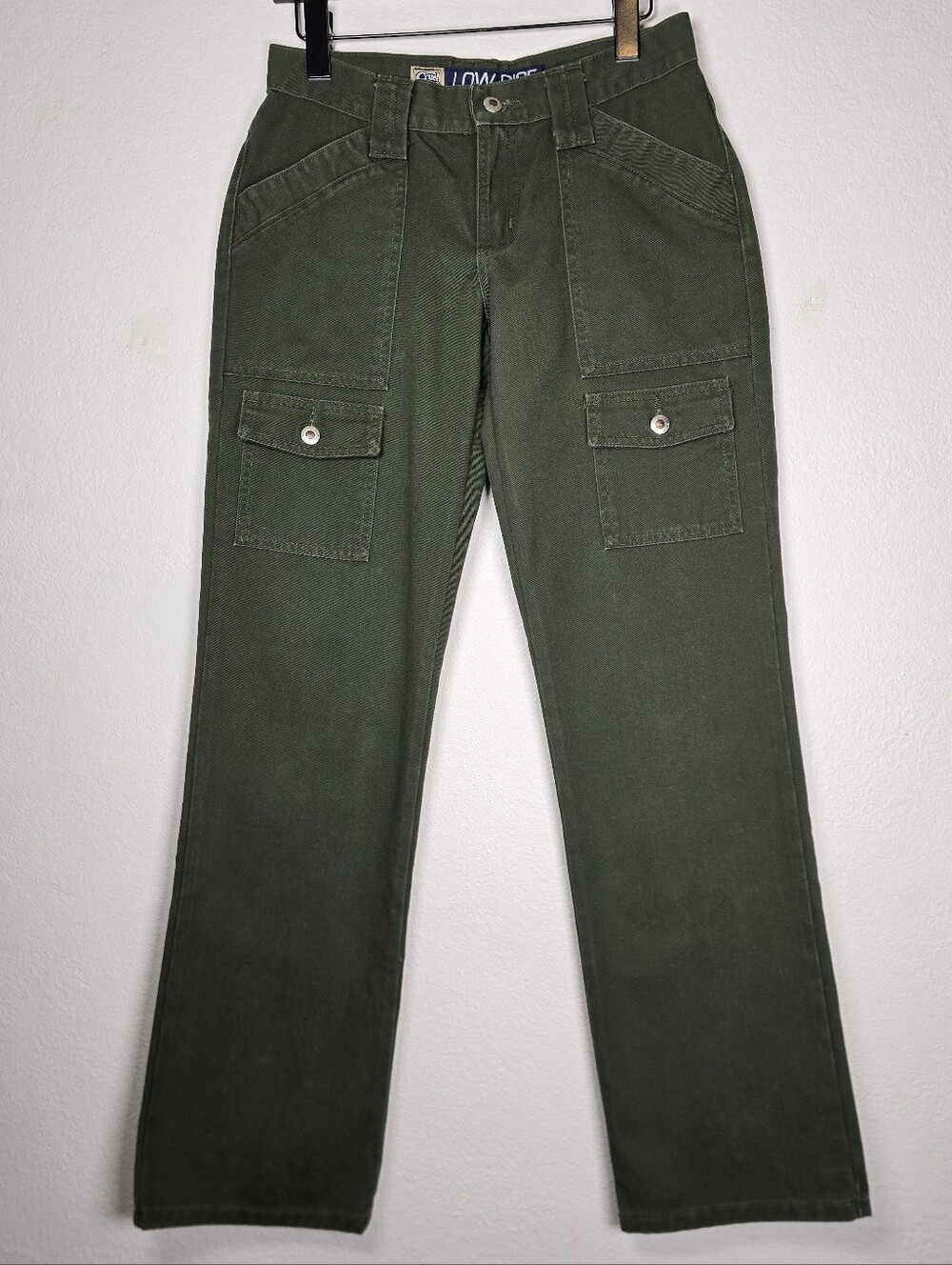 Vintage Cruel Girl Low Rise Cargo Pants Olive Green 5 Regular